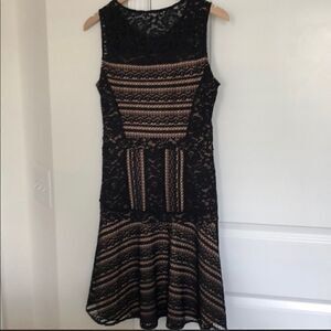 NWT Bcbgmaxaria Black Jalina Sleeveless Lace Dress
